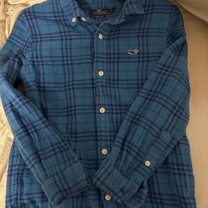 Vineyard Vines Blue Checkered Shirt